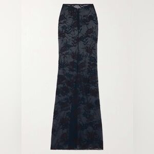 Alaia Black Lace Maxi Skirt